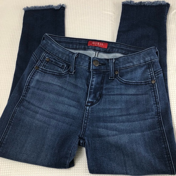 Guess Stretch Denim Jeans Mid Rise Size 25 - Picture 2 of 9